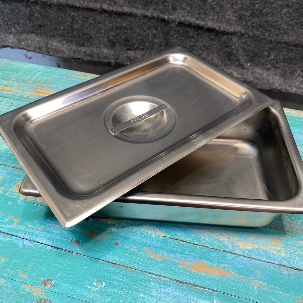Vollrath Polar Ware Stainless Steel Steam Table Pan with NSF Lid 2 1/8 QT E402